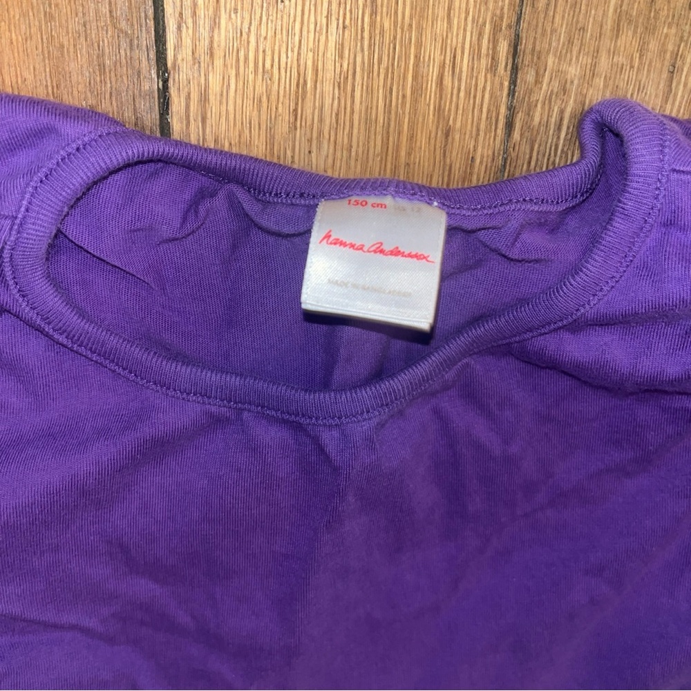 Hanna Andersson Girl’s Sz 12 Color Block Cotton Dress - Purple Green Blue Pink - Picture 4 of 9